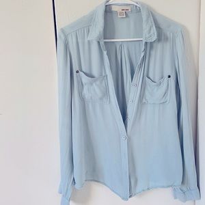 Soft button down top